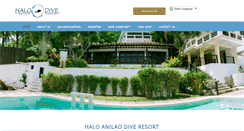 Desktop Screenshot of halodiveresort.com